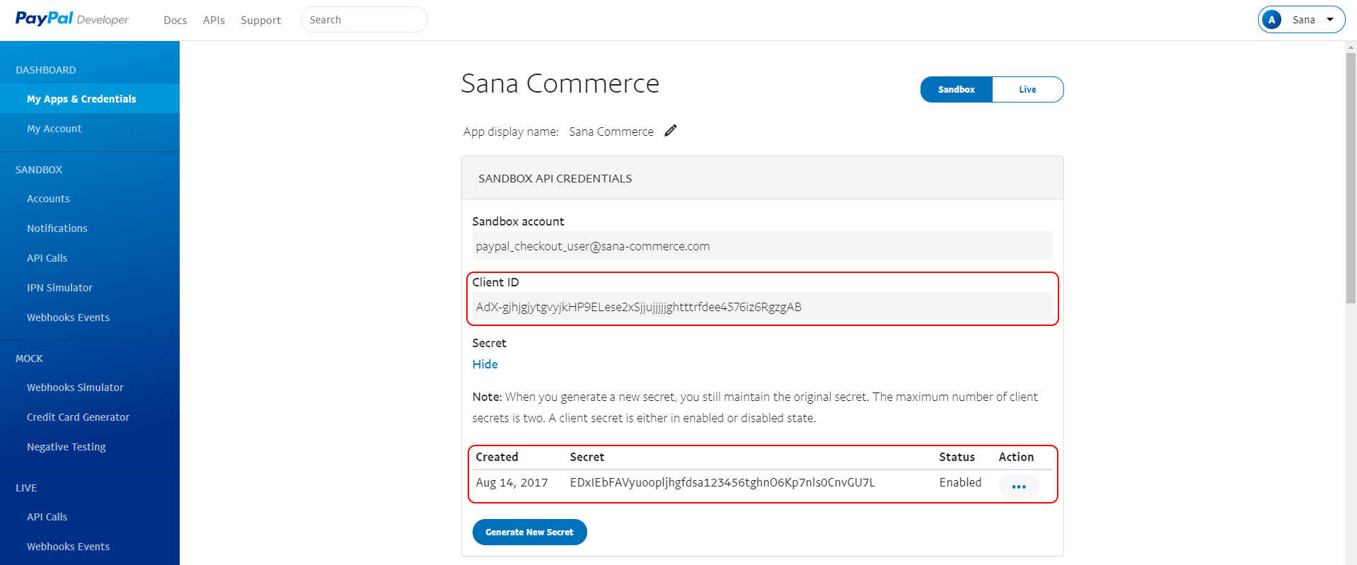 Configure PayPal Checkout in Sana Admin.